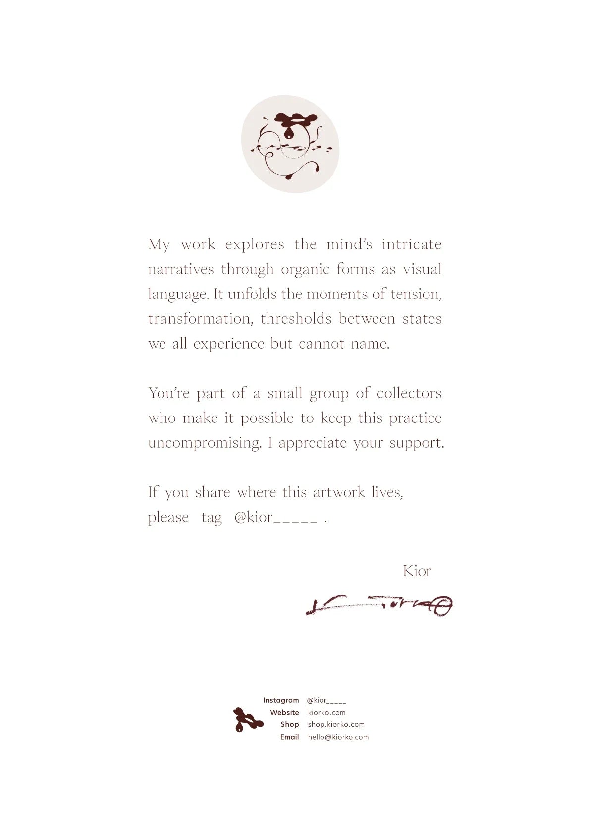 Starstruck — A letter from the artist