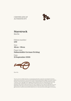 Starstruck — Certificate of Authenticity