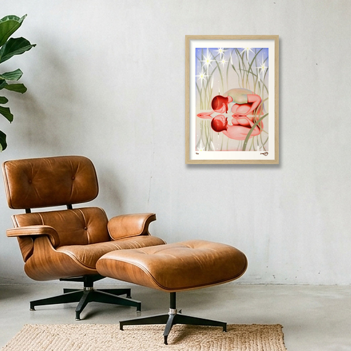 Starstruck — A3 (30×42cm, 12×17") Oak Frame